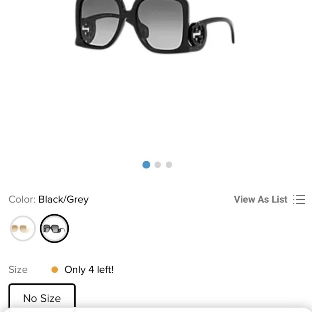 Gucci Black Sunglasses - Picture 3 of 3